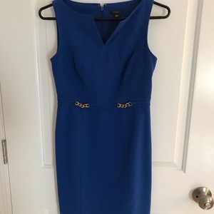 Ann Taylor Blue Suit Dress